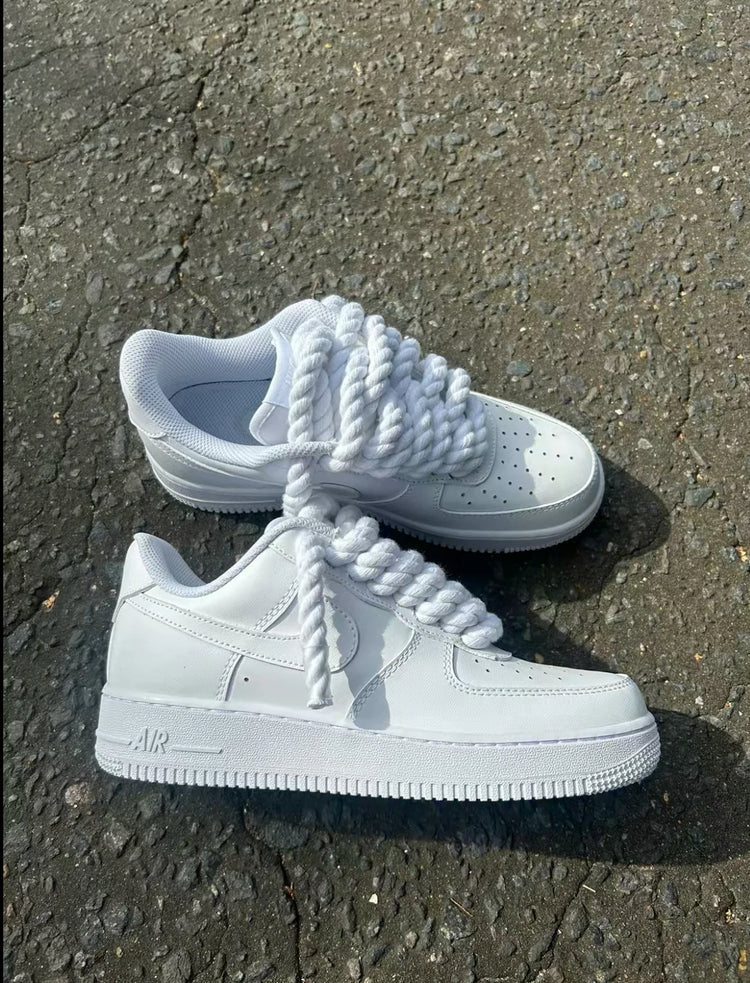 AF1 WHITE | WHITE LACES