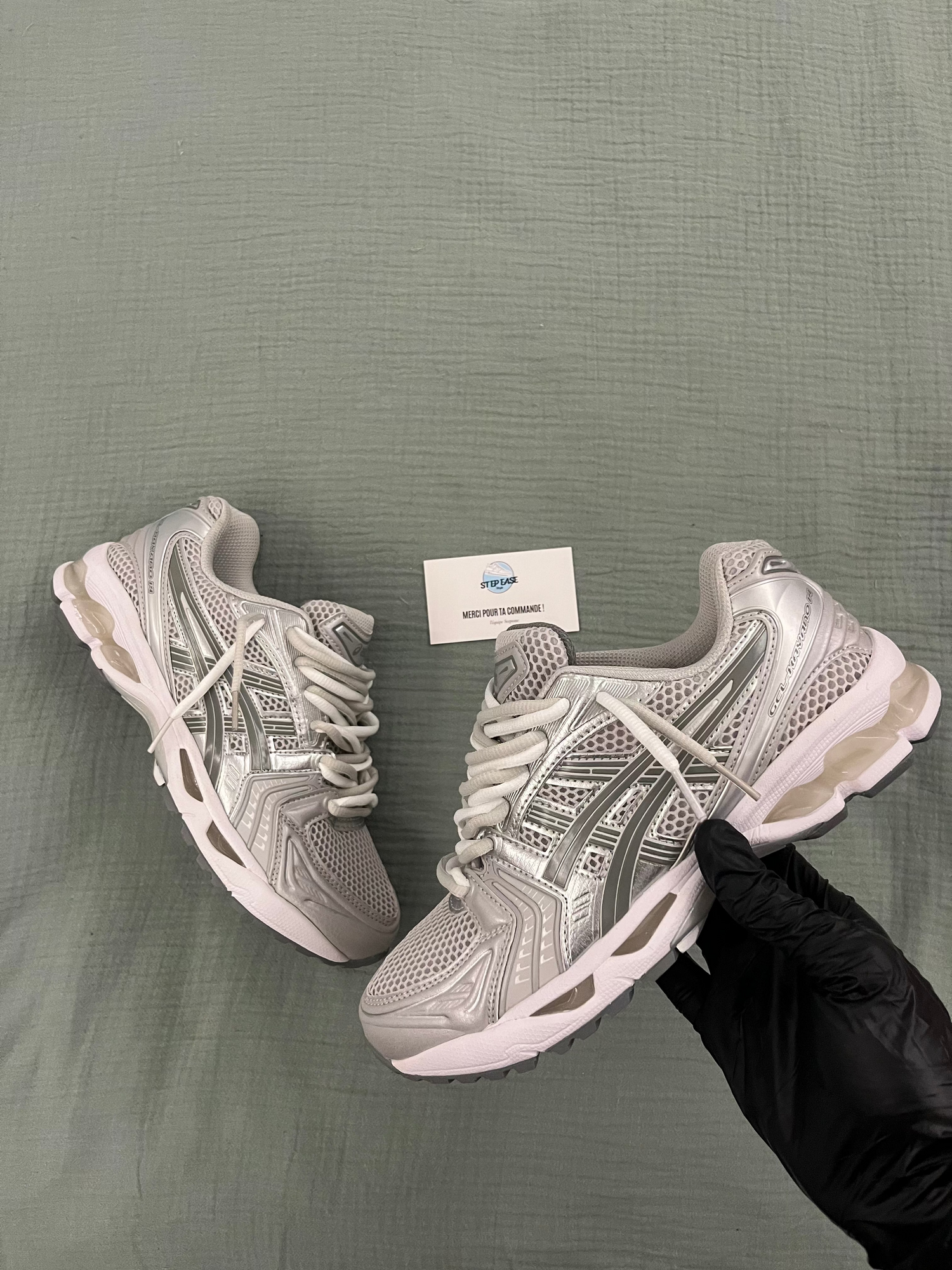 NYC ''OYSTER GREY'' DOUBLE LACES