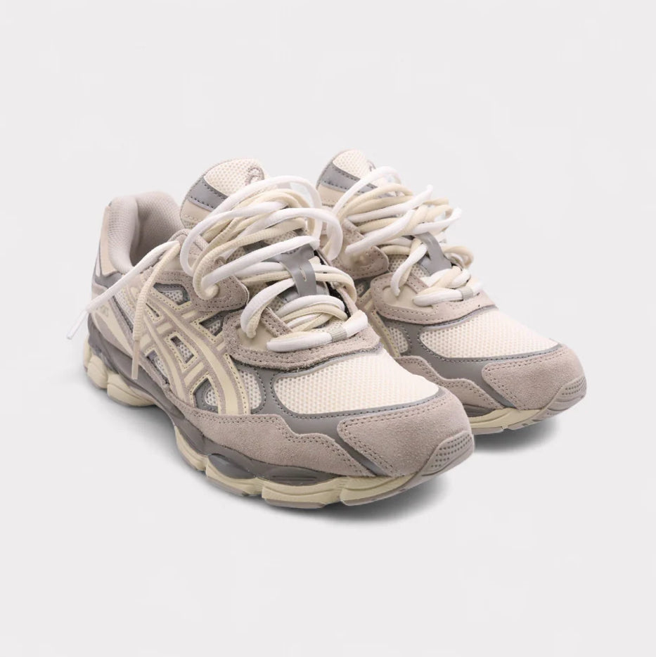 NYC ''OYSTER GREY'' DOUBLE LACES